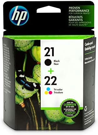 HP 21 / 22 INK CARTRIDGE BLACK / TRI-COLOR COMBO PACK INK CARTRIDGE