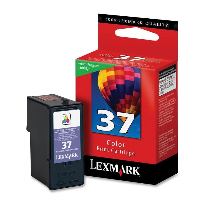 Lexmark 37 Black Ink Cartridge,  (18C2140)