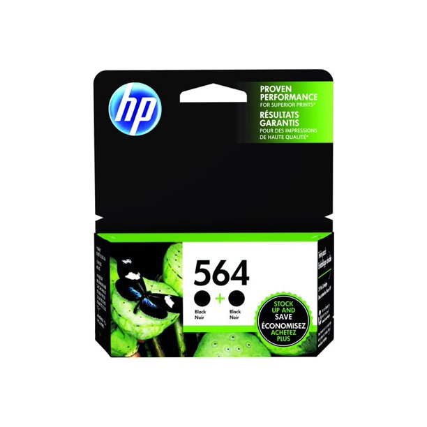 564 BLACK INK CARTRIDGE TWO PACK