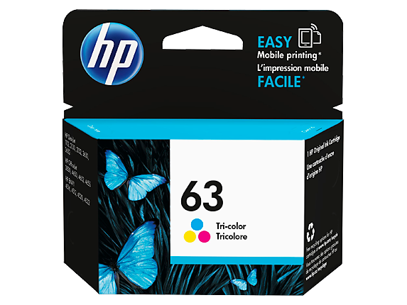 HP 63 TRI-COLOR ORIGINAL INK F6U61AN