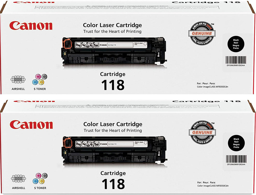CARTRIDGE 118 BLACK TWIN (FOR MF8350CDN)