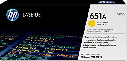 651A YELLOW TONER CARTRIDGE CE342A