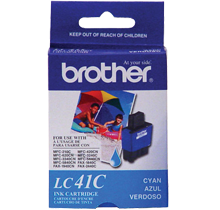 Brother LC41C Cyan Original Ink Cartridge