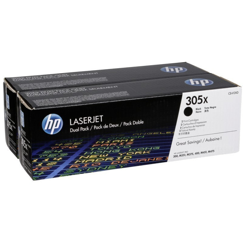 HP 305X (CE410XD) BLK HIGH YIELD ORIGINAL LASERJET TONER