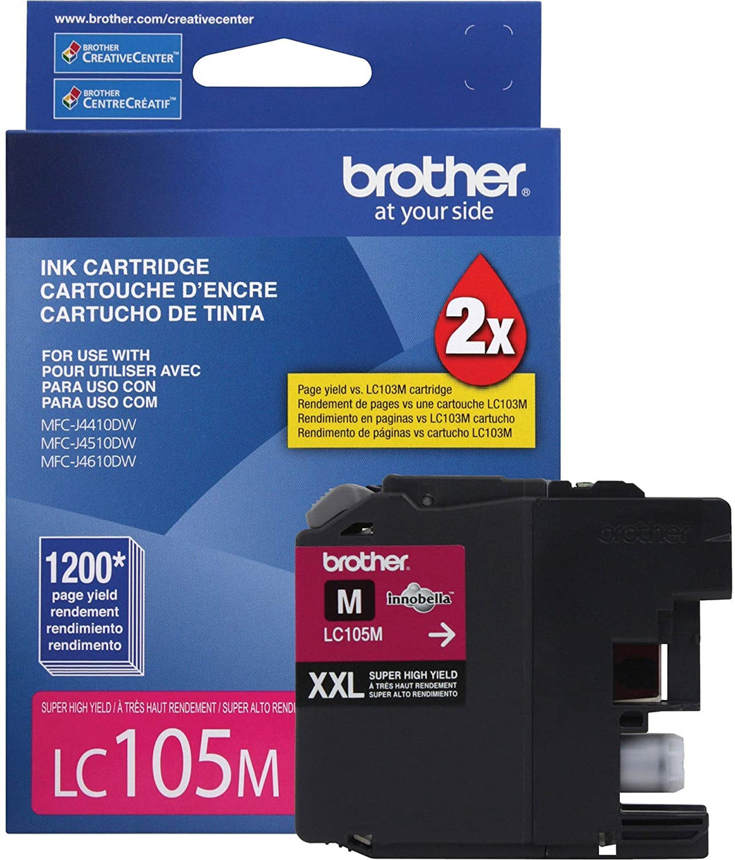 Brother LC105MS Original Magenta Ink Cartridge Extra High Yield