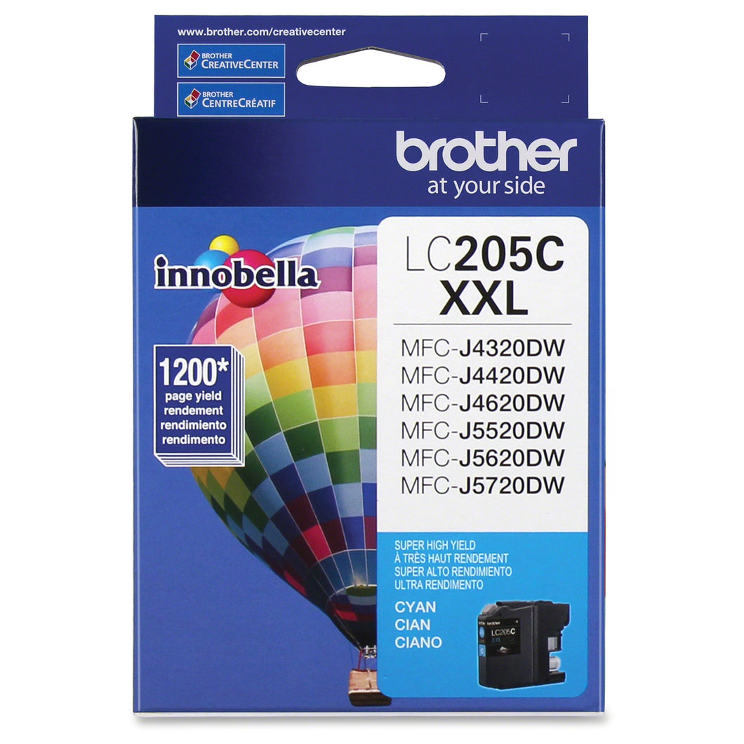 Brother LC205C Original Cyan Ink Cartridge Extra High Yield