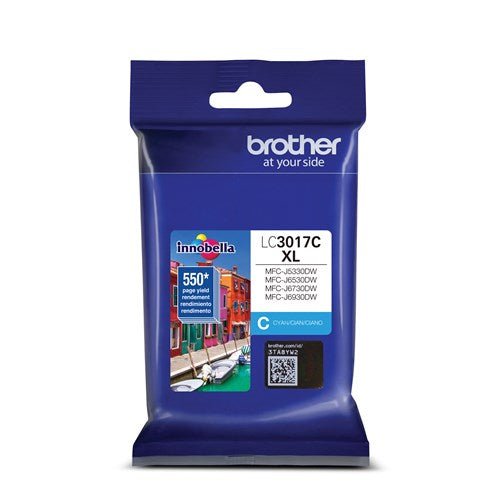 Brother LC3017C Original Cyan Ink Cartridge High Yield