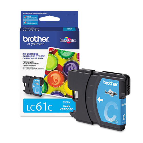 Brother LC61C Original Cyan Ink Cartridge