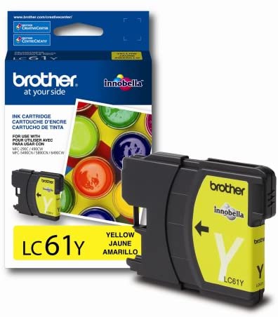 Brother LC61Y Original Yellow Ink Cartridge