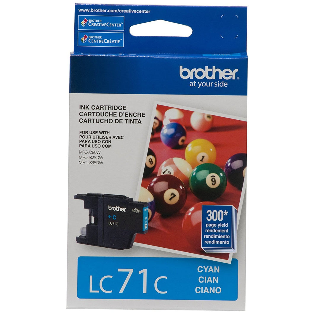 Brother LC71C Original Cyan Ink Cartridge