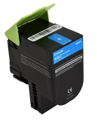 Lexmark 80C1SC0 (801SC) Cyan Compatible Toner Cartridge