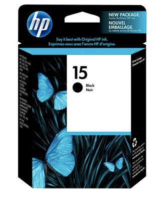HP 15 BLACK INKJET CARTRIDGE