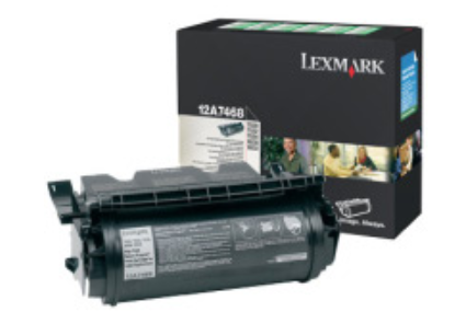 LEXMARK ORIGINAL 12A7468 BLACK RETURN TONER CARTRIDGE 21K YIELD