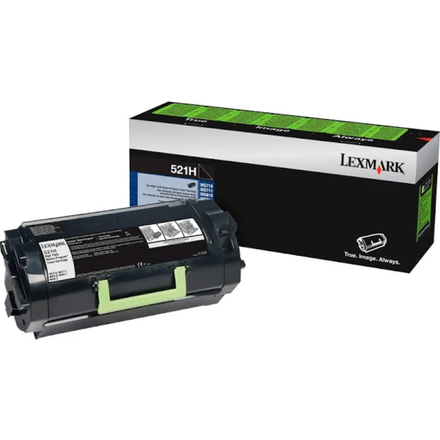 Lexmark 521H 52D1H00 Original Black Toner Cartridge High Yield