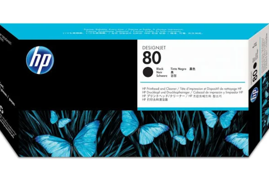 HP #80 BLACK PRINTHEAD/CLEANER C4820A