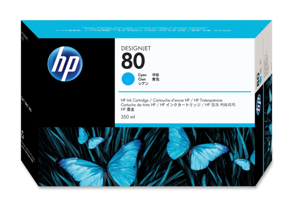 HP #80 CYAN INK CARTRIDGE C4846A
