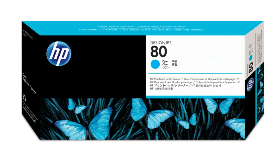 HP DesignJet 80 Cyan Printhead and Cleaner (C4821A)