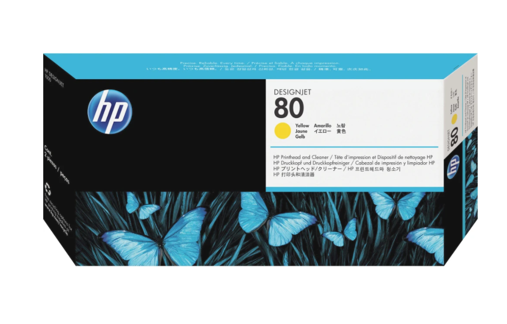 HP DesignJet 80 Yellow Printhead and Cleaner (C4823A)