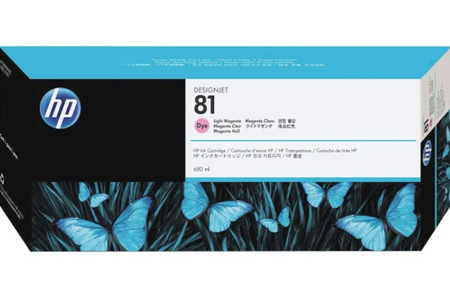 HP DesignJet 81 Light Magenta Ink Cartridge (C4935A)