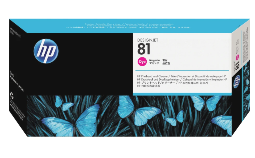 HP DesignJet 81 Magenta Dye Printhead and Cleaner (C4952A)