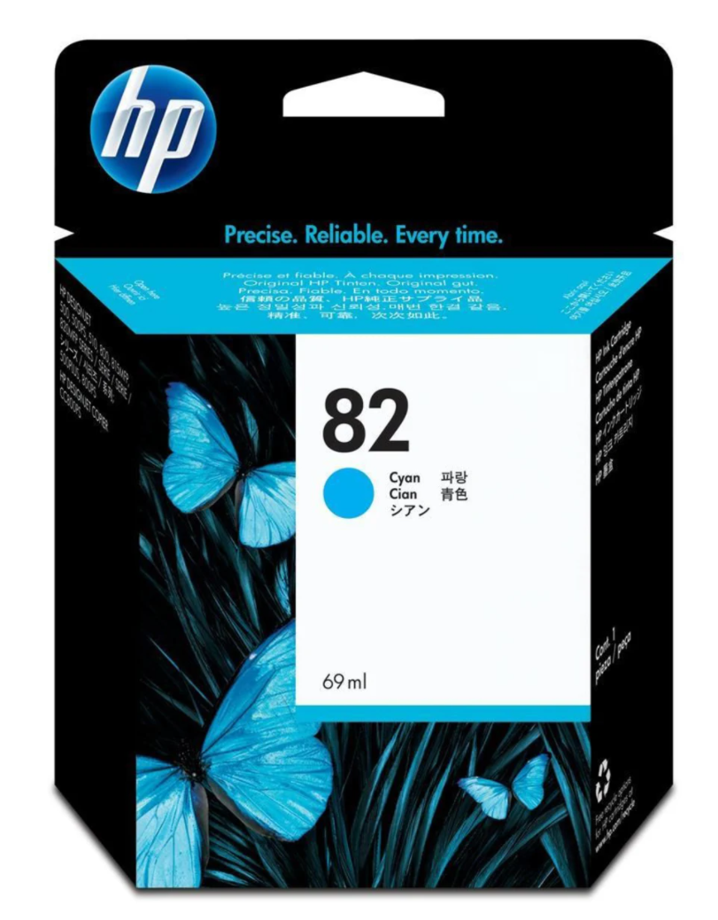 HP 82 Cyan Ink Cartridge (C4911A)