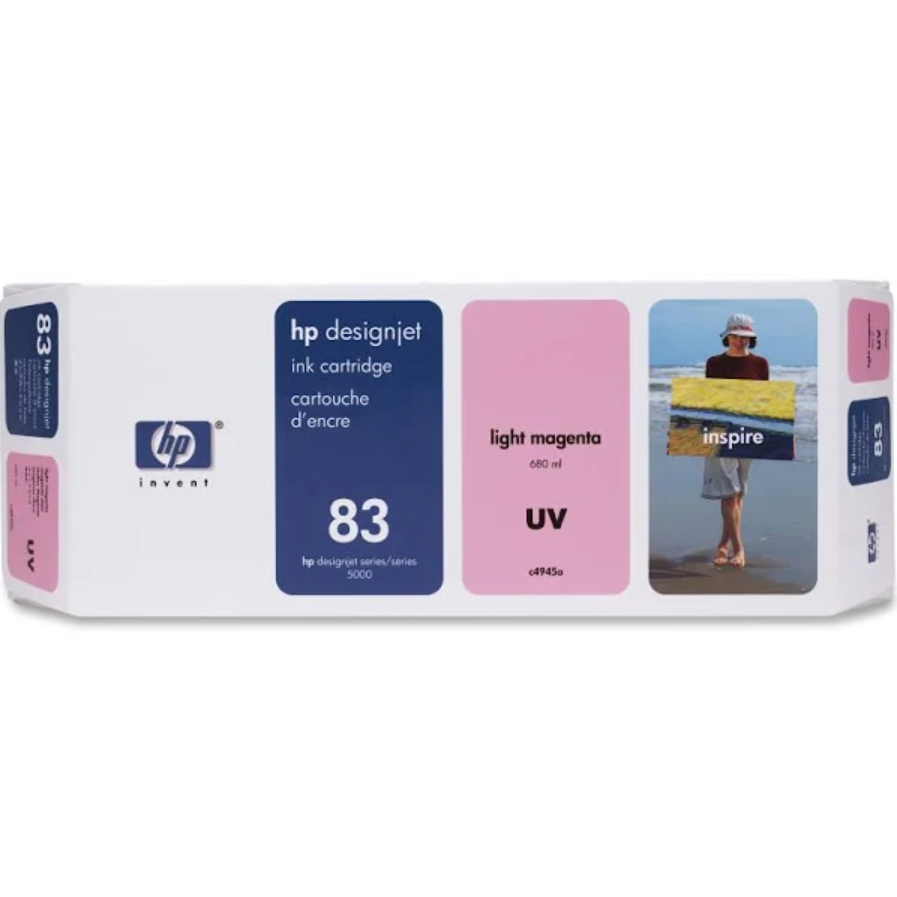 HP DesignJet 83 Light Magenta UV Ink Cartridge (C4945A)