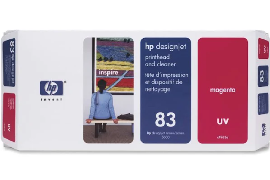 HP DesignJet 83 Magenta UV Printhead and Cleaner (C4962A)