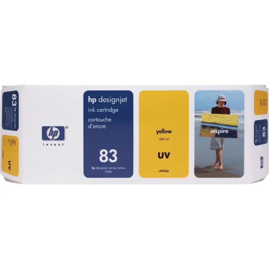 HP DesignJet 83 Yellow UV Printhead and Cleaner (C4963A)