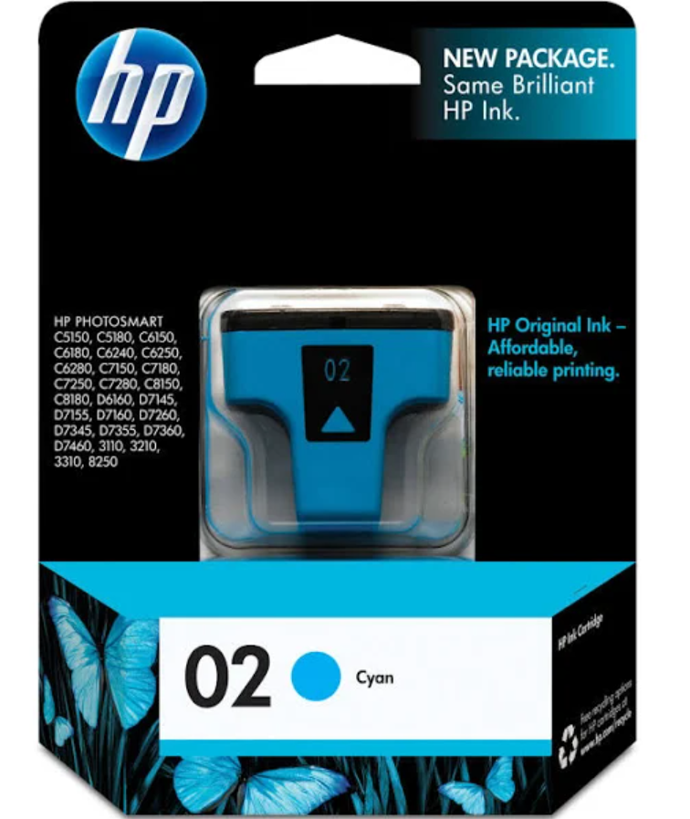 02 US CYAN INK CARTRIDGE EAS C8771WN#140