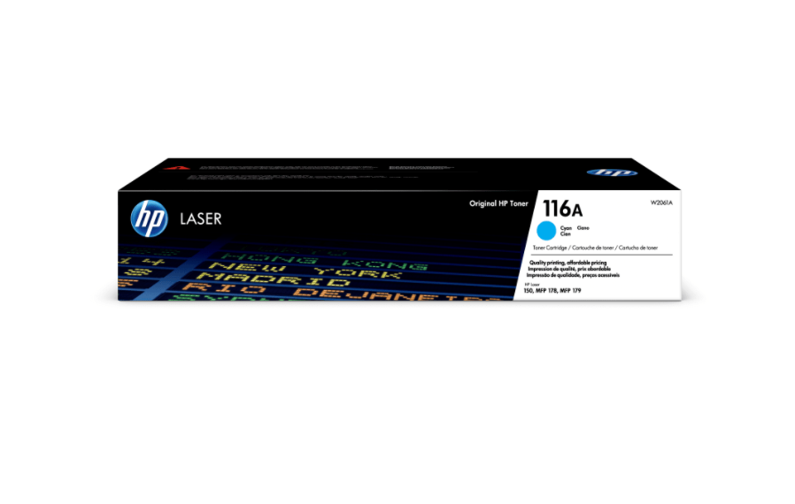 HP 116A CYAN ORIGINAL TONER CARTRIDGE W2061A