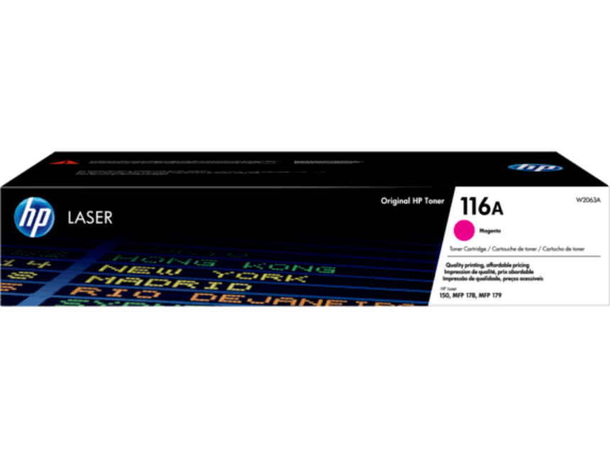 HP 116A MAGENTA ORIGINAL TONER CARTRDIGE W2063A