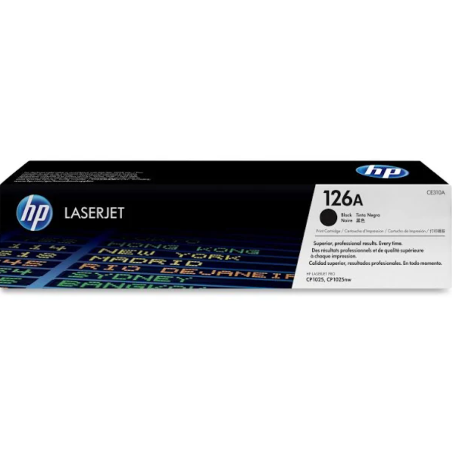 HP 126A Black Original LaserJet Toner Cartridge CE310A