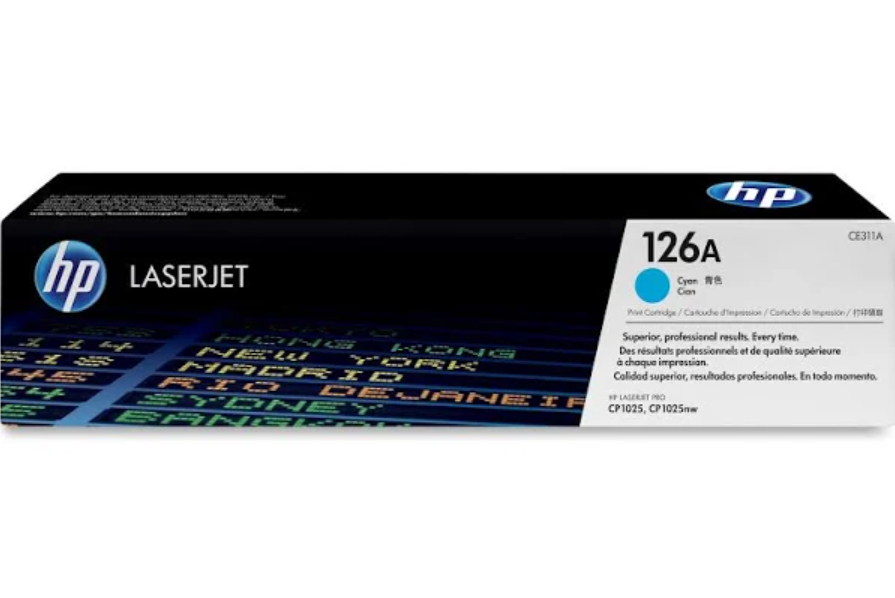 HP 126A Cyan Original LaserJet Toner Cartridge CE311A