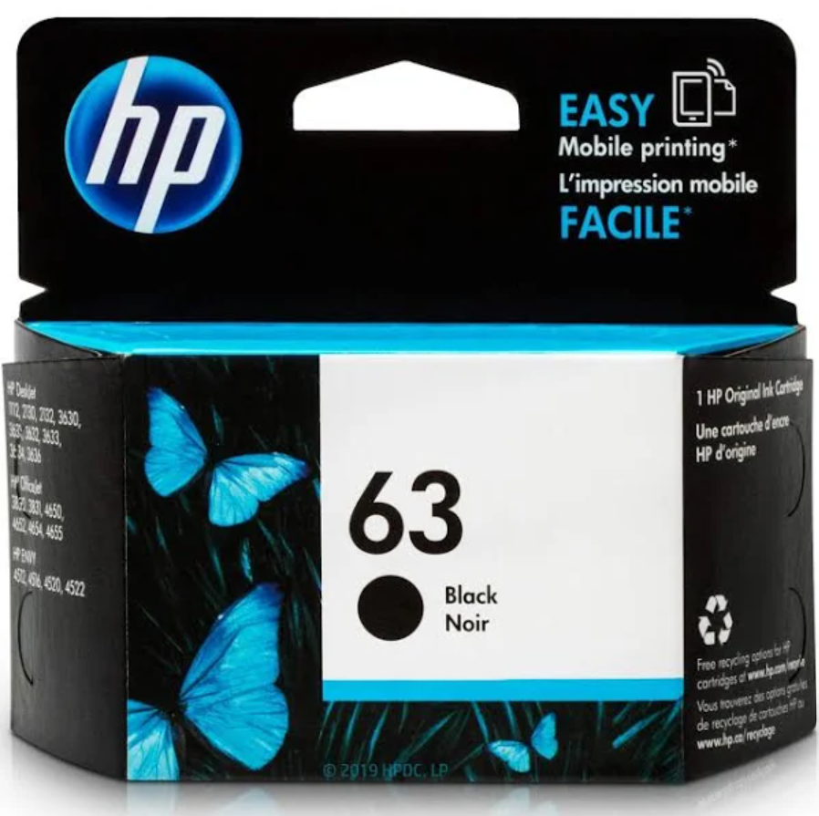 2PK 63 BLACK INK CARTRIDGE