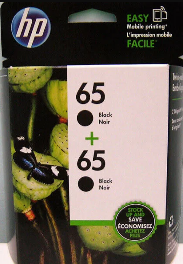 2PK 65 BLACK INK CARTRIDGE
