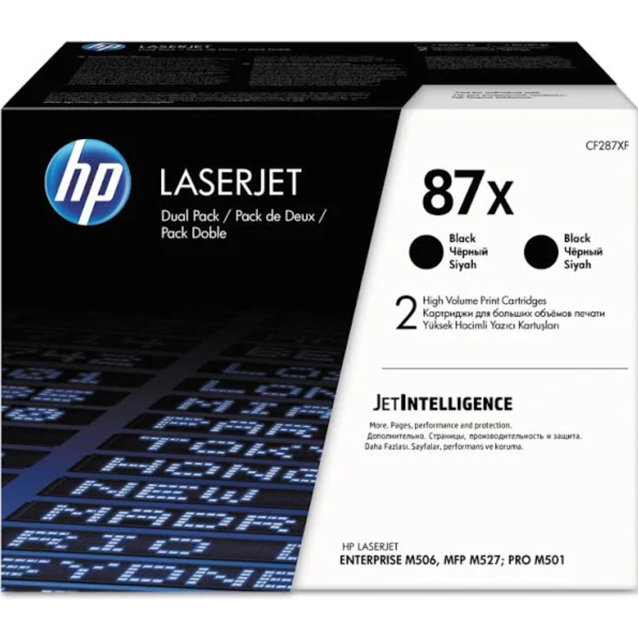 2PK 87X BLACK ORIGINAL LASERJET