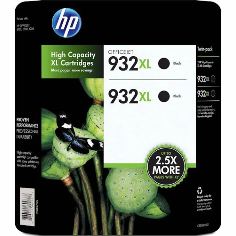 2PK 932 BLACK INK CARTRIDGE