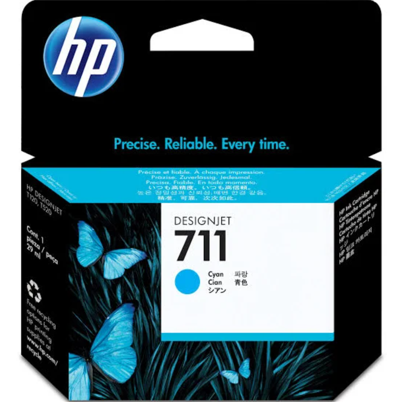 3PK 711 29ML CYAN INK CARTRIDGE