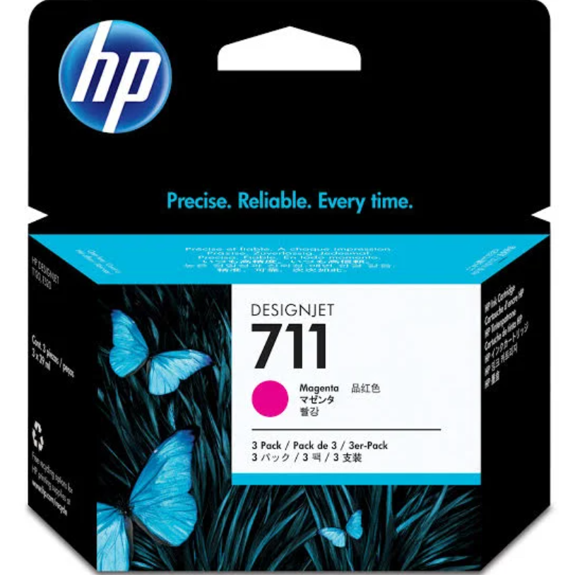 3PK 711 29ML MAGENTA INK CART