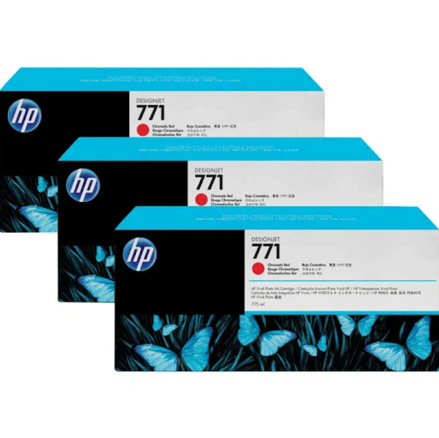 3PK 771A CHROMATIC RED INK CART
