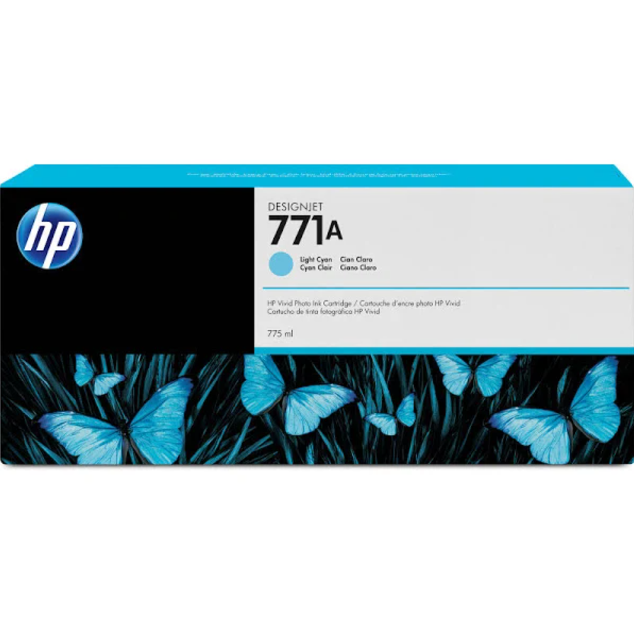 3PK 771A LIGHT CYAN INK CART
