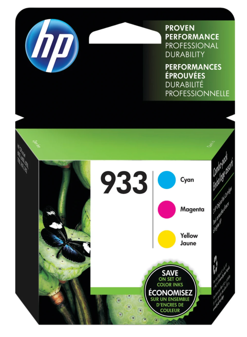 3PK 933 CMY INK CARTRIDGE COMBO