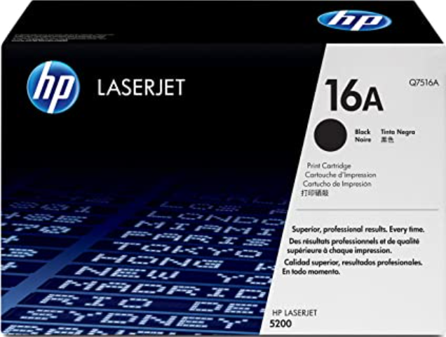 BLACK TONER CARTRIDGE Q7516A