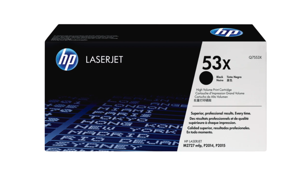 BLACK TONER CARTRIDGE LASERJET Q7553X