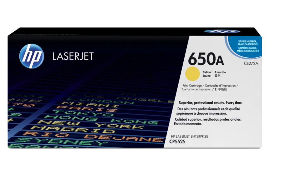 CE272A YELLOW TONER PRINT