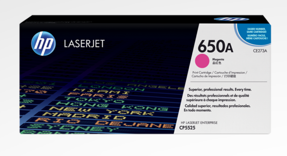 CE273A MAGENTA TONER PRINT