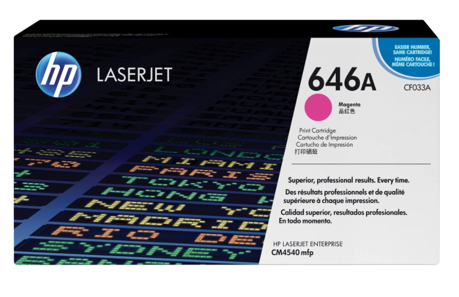 CF033A MAGENTA TONER PRINT