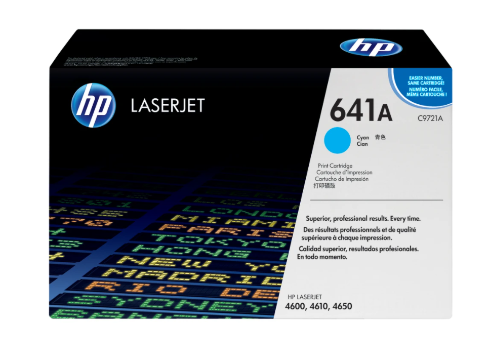 CYAN TONER CART 8K YLD C9721A