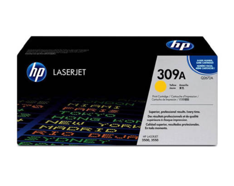 HP Colour LaserJet 3500, 3500N, 3550, 3550N (HP 309A) - Toner Cartridge, Yellow