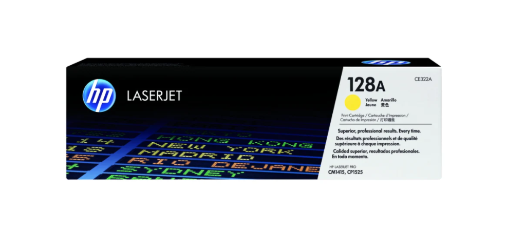 HP Colour LaserJet Pro CM1415, CP1525NW (HP 128A) - Toner Cartridge, Yellow